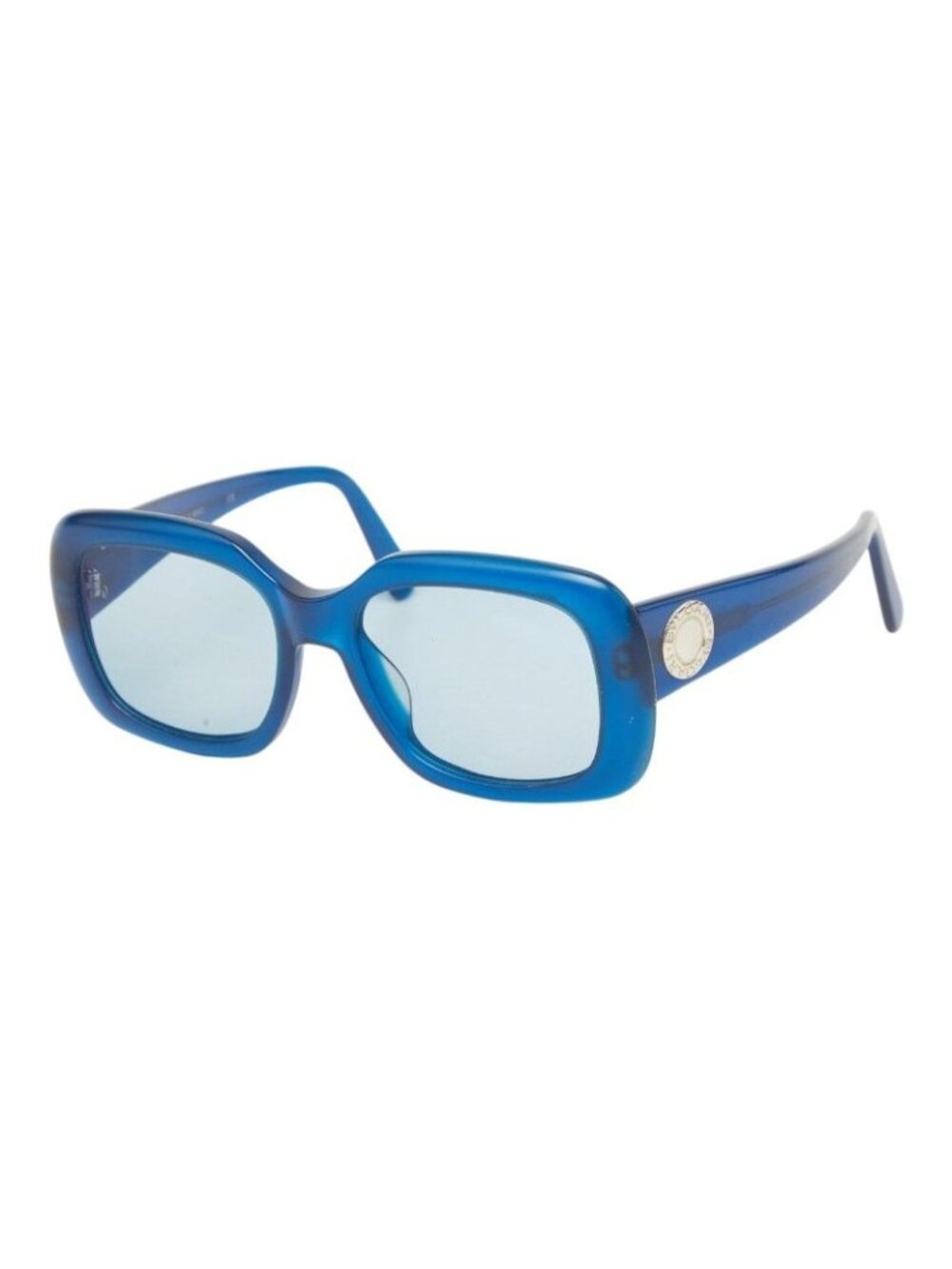 Bvlgari B.Zero1 Logo Sunglasses Blue Acetate Eyewear